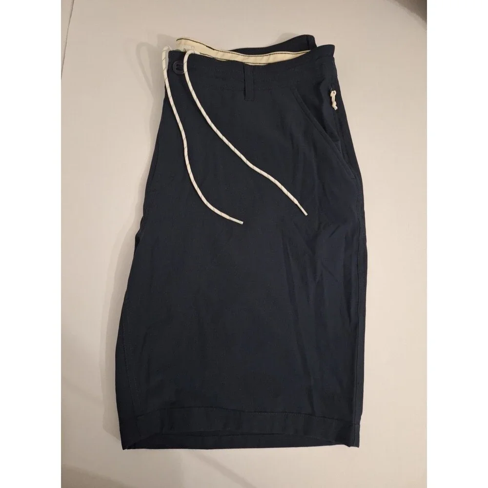 Huckberry Wellen Men's Board Shorts Size 38 Navy Swim Beach Surf Golf Sports
